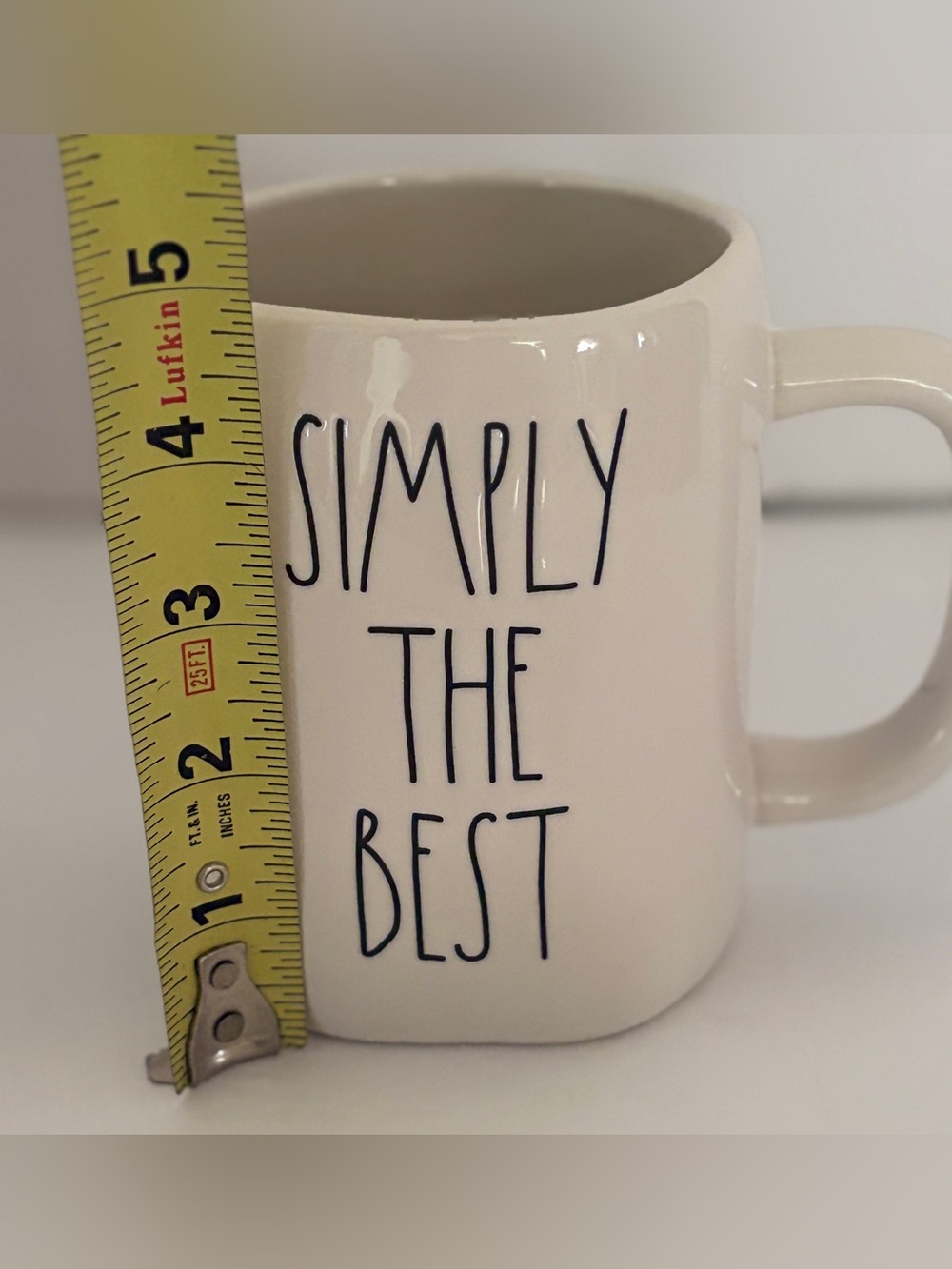 Rae Dunn “BEST DAD EVER” "SIMPLY THE BEST" creamy white ceramic 2 Piece mug Set - Picture 9 of 10